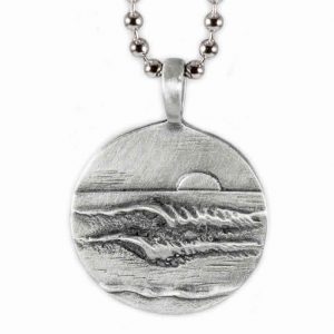 Lefts Rights Wave Pendant