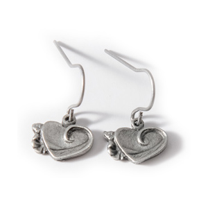 Heart Wave Curl Earrings