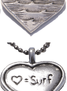 Love Sets Two-sided Wave Pendant