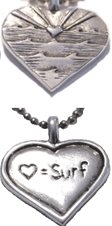 Love Sets Two-sided Wave Pendant