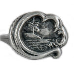 Mermaid Ocean Wave Curl Ring