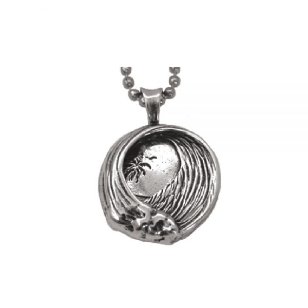 Paradise wave barrel pendant