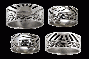 Glass Off Sunset Sunrise Ring