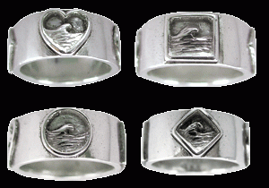 Plain Curl Wave Ring