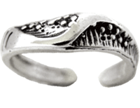 Lefty Wave Toe Ring