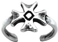 Maltese Cross Toe Ring