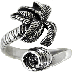 Palm Wave Ocean Ring