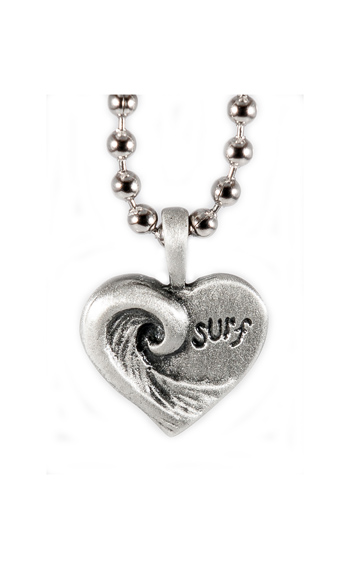 Heart Wave Curl Pendant