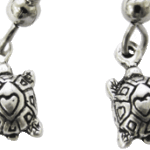 Turtle Heart Earrings