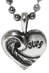 Heart Wave Surf Pendant